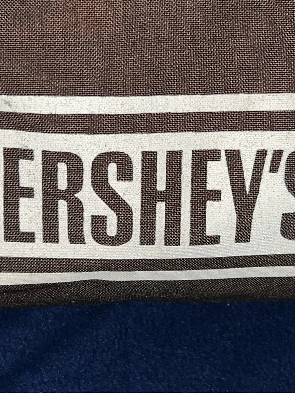 VTG Hershey’s Duffle Bag Chocolate Hershey Park 1980s 1990s Tote 15 1/2” x 9”